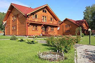Wooden dwelling-house.