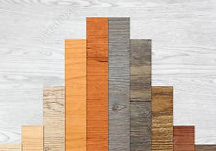 Wood Textured Graph Bars
