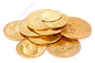 Old gold coins