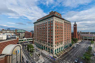 Architecture in Downtown Indianapolis Indiana During Summer