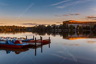 Sunset over Lake - Nuremberg, Bavaria