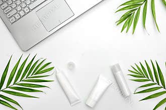 Blogger`s template for summer skin care routine