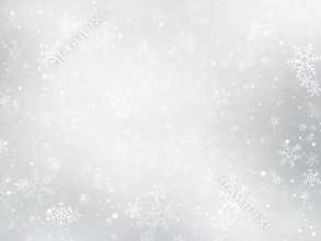 Silver winter Christmas background with snowflakes