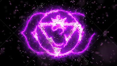 Ajna Third Eye Chakra Symbol Forming Of Energy