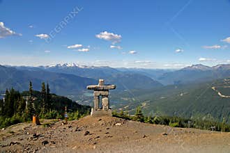 Inukshuk at Whistler Blackcomb Mountain