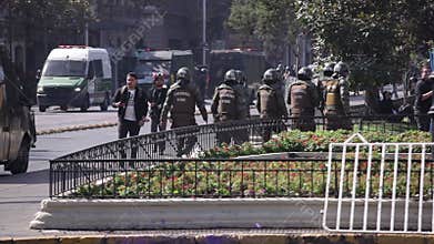 Riot police, Chile
