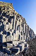 Basalt Rock columns Iceland