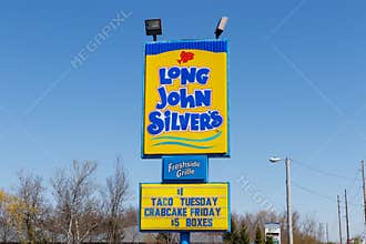 Anderson - Circa April 2018: Long John Silver`s fast food location. Long John Silver`s specializes in fried fish meals II