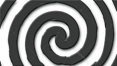 Cartoon hypno circle seamless loop