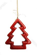 Red christmas tree
