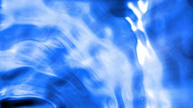 Abstract blue shiny liquid background