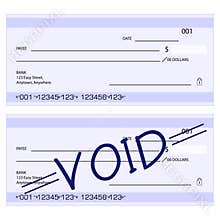 Blank generic cheques