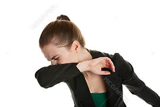 Sneezing Woman