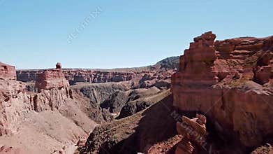 Aerial view of Grand Canyon National Park, Colorado, USA. Stock. Aerial View of River inside the Grand Canyon From