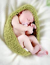 Newborn baby sleeping