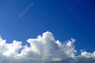 Cloudscape and blue sky