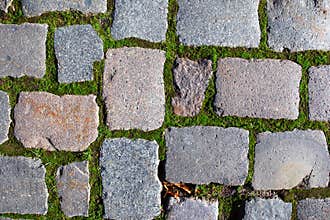 Cobbled pavement background
