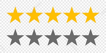 Rating stars 5 rate review vector web ranking star