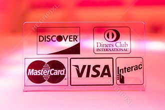 Major credit card and debit card companies
