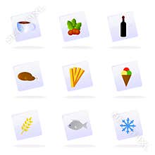 Vector food icons