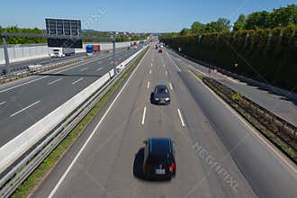 Wrong-way driver on a highway