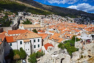 View across Dubrovnik, Croatia