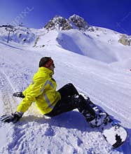 snowboarding in solden austria