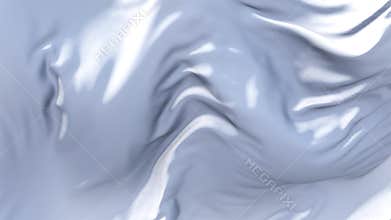 308. White Flag Waving in Wind Continuous Seamless Loop Background.