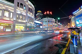 Zhonghuacheng mall by simingnanlu road night sight, srgb image