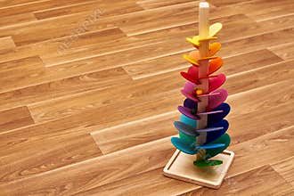 Wood music scale flower