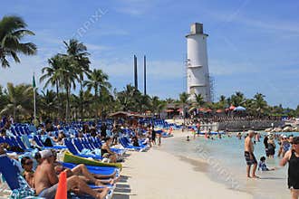 Beach Scene, Grand Stirrup Cay, Bahamas