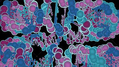 DNA Strings Isolated On Transparent Background with matte. Medical Research, Gene Engineering And Biotechnology