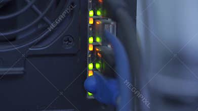 Network switch and ethernet cables