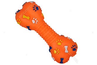 Orange dog toy