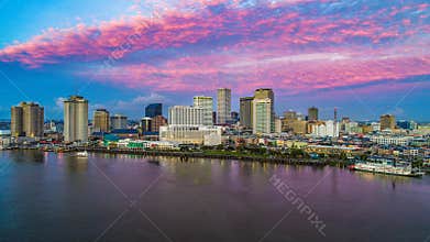 Downtown New Orleans, Louisiana, USA Skyline