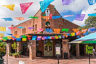Historic Market Square Mexican Shopping Center tourist destination in San Antonio Texas