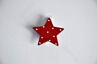 Star red object for Christmas decorations
