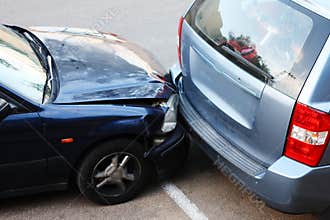 Car collision.