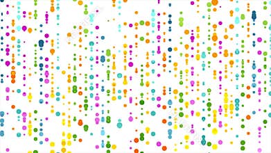 Colorful abstract dots circles video animation