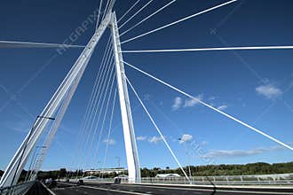 Up to the Top of Sunderland`s Northern Spire Bridge