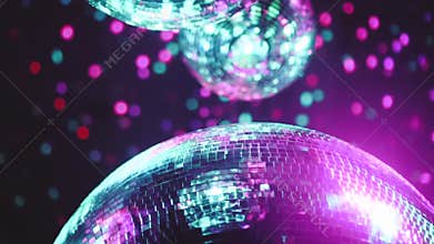 Party disco mirror balls