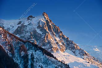Aiguille du Midi mountain peak