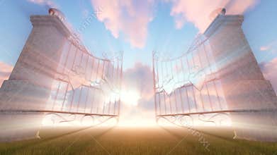Heaven`s Gate with god ray