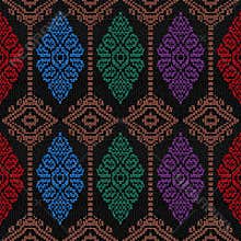 Lombok batik illustration pattern seamless background