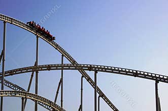 Ferrari World roller coaster