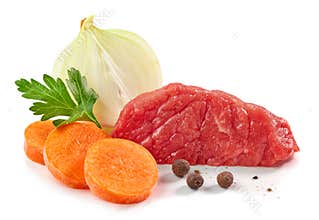 Various beef broth ingredients