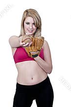 Woman Baseball Player