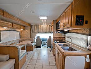 Interior of small RV