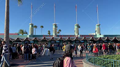The entrance to Hollywood Studios at Disney World