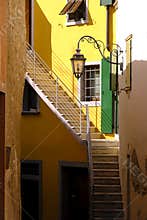 Beautiful cozy backyard somewhere in Europe